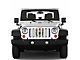 Under The Sun Inserts Grille Insert; West Virginia State Flag (20-23 Jeep Gladiator JT w/o TrailCam; 2024 Jeep Gladiator JT Sport)