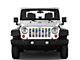 Under The Sun Inserts Grille Insert; Beach Balls (18-23 Jeep Wrangler JL w/o TrailCam; 2024 Jeep Wrangler JL Sport)