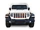 Under The Sun Inserts Grille Insert; Black and Orange Thin Blue Line (18-23 Jeep Wrangler JL w/o TrailCam; 2024 Jeep Wrangler JL Sport)
