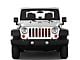 Under The Sun Inserts Grille Insert; Black and Orange Thin Red Line (07-18 Jeep Wrangler JK)