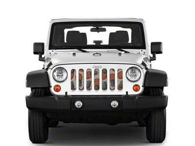 Under The Sun Inserts Grille Insert; Pineapple (07-18 Jeep Wrangler JK)