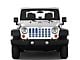 Under The Sun Inserts Grille Insert; White and Blue (07-18 Jeep Wrangler JK)