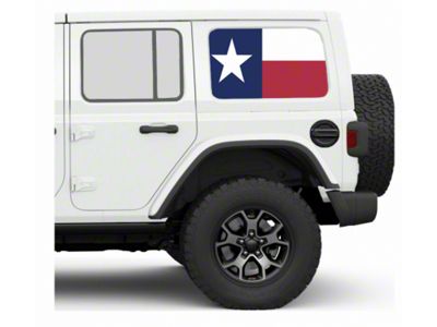 Under The Sun Inserts Hard Top Rear Side Window Decals; Always Bigger (07-24 Jeep Wrangler JK & JL 4-Door)