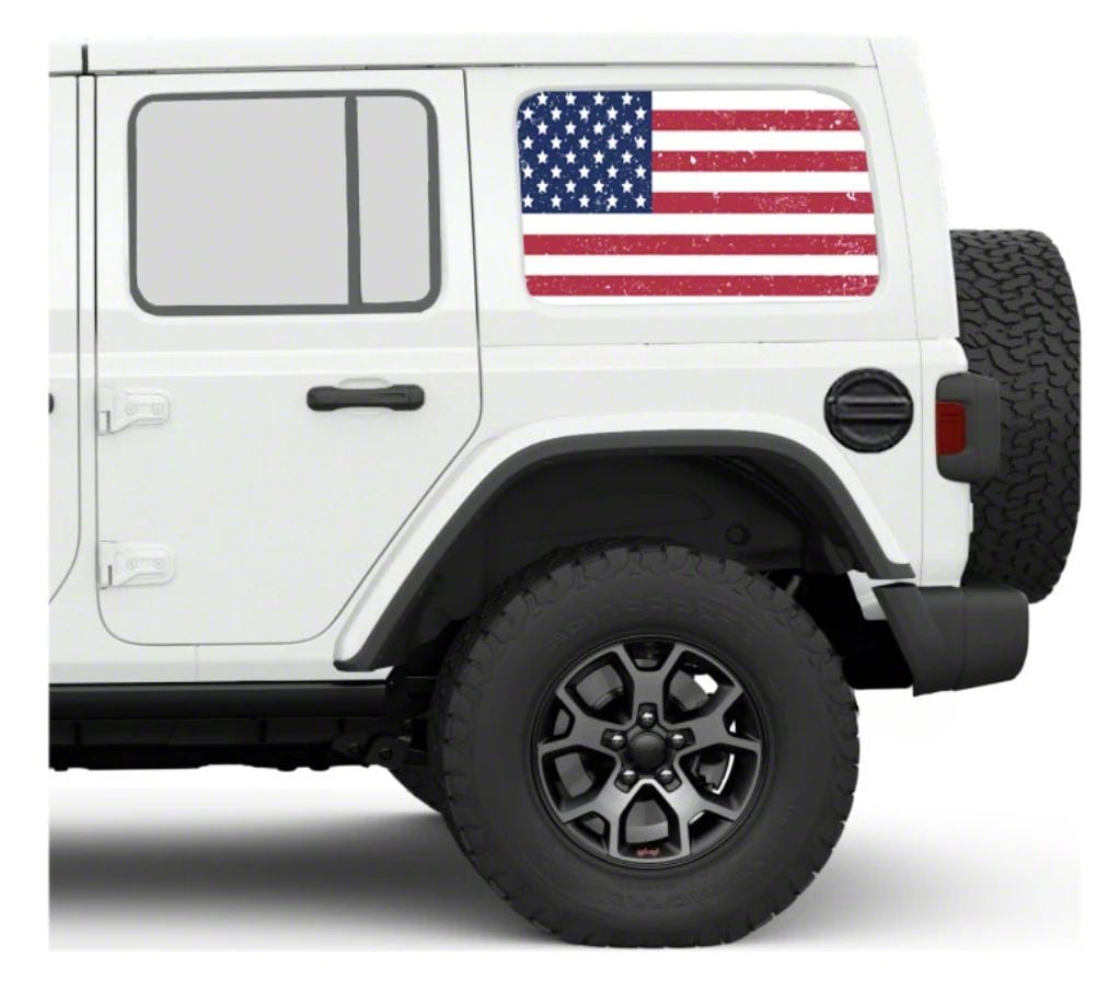 Under The Sun Inserts Jeep Wrangler Hard Top Rear Side Window Decals ...