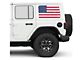 Under The Sun Inserts Hard Top Rear Side Window Decals; Distressed Old Glory (07-24 Jeep Wrangler JK & JL 4-Door)