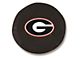 University of Georgia G Spare Tire Cover; Black (66-18 Jeep CJ5, CJ7, Wrangler YJ, TJ & JK)