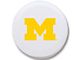 University of Michigan Spare Tire Cover; White (66-18 Jeep CJ5, CJ7, Wrangler YJ, TJ & JK)