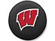 University of Wisconsin W Spare Tire Cover; Black (66-18 Jeep CJ5, CJ7, Wrangler YJ, TJ & JK)