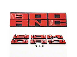 UPR Replacement Grille Letters; Code Orange (21-25 Bronco)