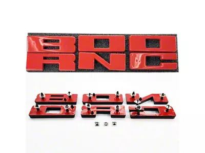 UPR Replacement Grille Letters; Code Orange (21-25 Bronco)