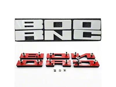 UPR Replacement Grille Letters; Oxford White (21-25 Bronco)