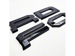 UPR Replacement Grille Letters; Shadow Black (22-25 Bronco Raptor)