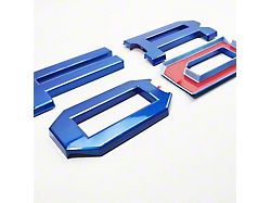 UPR Replacement Grille Letters; Velocity Blue (22-25 Bronco Raptor)