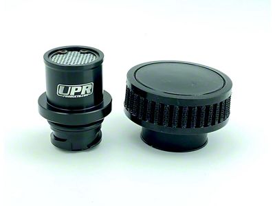 UPR Products Baffled Billet One-Way Valve Cover Crankcase Breather Kit (22-25 Bronco Raptor)