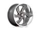 US Mag Desperado Anthracite Milled Diamond Cut Milled 6-Lug Wheel; 20x8; 1mm Offset (04-15 Titan)