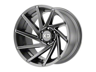 US Mag Desperado Anthracite Milled Diamond Cut Milled 6-Lug Wheel; 24x9; 25mm Offset (04-15 Titan)