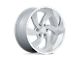 US Mag Desperado Silver Brushed Face Milled Diamond Cut Milled 6-Lug Wheel; 20x8; 1mm Offset (04-15 Titan)