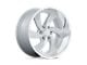 US Mag Desperado Silver Brushed Face Milled Diamond Cut Milled 6-Lug Wheel; 20x9.5; 1mm Offset (04-15 Titan)