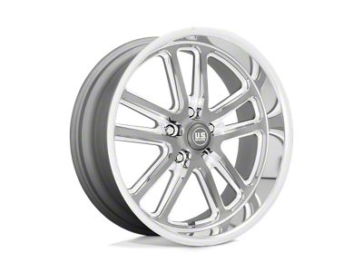 US Mag Bullet Textured Gunmetal with Milled Edges 5-Lug Wheel; 17x7; 1mm Offset (05-15 Tacoma)