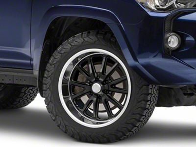 US Mag Rambler 6 Gloss Black with Diamond Cut Lip 6-Lug Wheel; 20x9.5; 1mm Offset (10-24 4Runner)