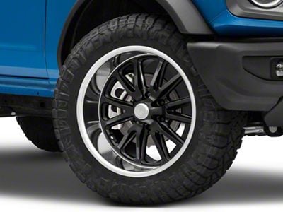 US Mag Rambler 6 Gloss Black with Diamond Cut Lip 6-Lug Wheel; 20x8; 1mm Offset (22-24 Bronco Raptor)