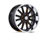 US Mag Rambler 6 Gloss Black with Diamond Cut Lip 6-Lug Wheel; 20x8; 1mm Offset (21-24 Bronco, Excluding Raptor)