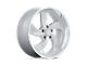 US Mag Desperado Silver Brushed Face Milled Diamond Cut Milled Wheel; 20x8; 1mm Offset (22-24 Jeep Grand Cherokee WL)