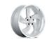 US Mag Desperado Silver Brushed Face Milled Diamond Cut Milled Wheel; 20x9.5; 1mm Offset (05-10 Jeep Grand Cherokee WK)