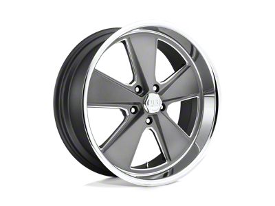 US Mag Roadster Matte Gunmetal Machined Wheel; 18x8; 1mm Offset (84-01 Jeep Cherokee XJ)