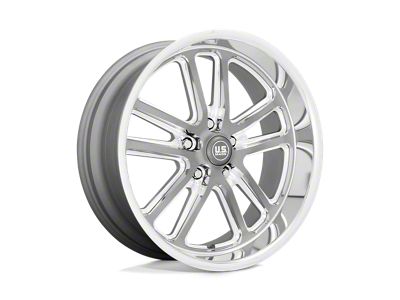 US Mag Bullet Textured Gunmetal with Milled Edges Wheel; 22x11; 18mm Offset (20-24 Jeep Gladiator JT)