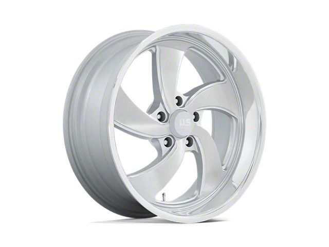 US Mag Desperado Silver Brushed Face Milled Diamond Cut Milled Wheel; 20x8 (20-24 Jeep Gladiator JT)