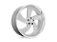 US Mag Desperado Silver Brushed Face with Milled Diamond Cut Wheel; Left Directional; 24x10; 5mm Offset (20-24 Jeep Gladiator JT)