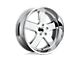 US Mag Hustler Chrome Wheel; 22x11; 18mm Offset (20-24 Jeep Gladiator JT)