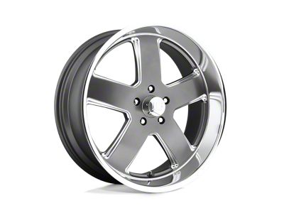 US Mag Hustler Matte Gunmetal Wheel; 20x8; 1mm Offset (20-24 Jeep Gladiator JT)