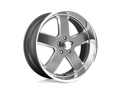 US Mag Hustler Matte Gunmetal Wheel; 22x9; 1mm Offset (20-24 Jeep Gladiator JT)