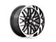 US Mag Santa Cruz Gloss Black with Diamond Cut Lip Wheel; 20x10; 6mm Offset (20-24 Jeep Gladiator JT)