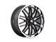 US Mag Santa Cruz Gloss Black with Diamond Cut Lip Wheel; 22x9 (20-24 Jeep Gladiator JT)