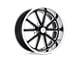 US Mag Rambler Gloss Black Milled Wheel; 18x9.5; 1mm Offset (05-10 Jeep Grand Cherokee WK)