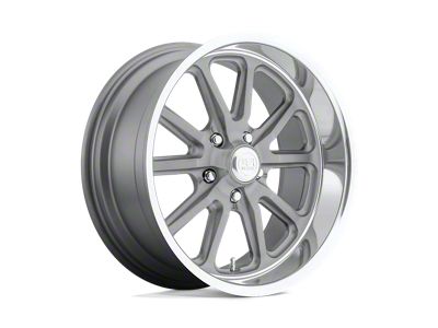 US Mag Rambler Matte Gunmetal Machined Wheel; 20x10 (93-98 Jeep Grand Cherokee ZJ)