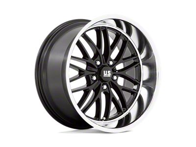 US Mag Santa Cruz Gloss Black with Diamond Cut Lip Wheel; 20x10; 6mm Offset (22-24 Jeep Grand Cherokee WL)