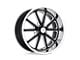 US Mag Rambler Gloss Black Milled Wheel; 22x9; 1mm Offset (99-04 Jeep Grand Cherokee WJ)