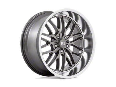 US Mag Santa Cruz Anthracite with Diamond Cut Lip Wheel; 20x10; 6mm Offset (11-21 Jeep Grand Cherokee WK2)