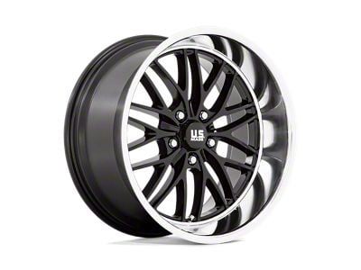 US Mag Santa Cruz Gloss Black with Diamond Cut Lip Wheel; 20x8.5; 6mm Offset (11-21 Jeep Grand Cherokee WK2)