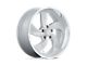 US Mag Desperado Silver Brushed Face Milled Diamond Cut Milled Wheel; 20x9.5 (18-24 Jeep Wrangler JL)