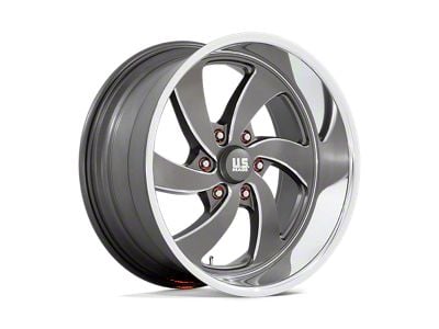 US Mag Desperado Anthracite Milled Diamond Cut Milled 6-Lug Wheel; 20x8; 1mm Offset (17-24 Titan)