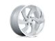 US Mag Desperado Silver Brushed Face Milled Diamond Cut Milled 6-Lug Wheel; 20x9.5; 1mm Offset (17-24 Titan)