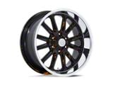 US Mag Rambler 6 Gloss Black with Diamond Cut Lip 6-Lug Wheel; 20x8; 1mm Offset (17-24 Titan)