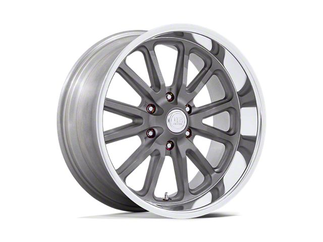 US Mag Rambler 6 Matte Gunmetal with Diamond Cut Lip 6-Lug Wheel; 20x8; 1mm Offset (22-24 Tundra)