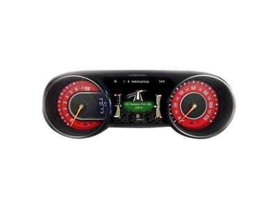 US Speedo Daytona Edition Gauge Face; MPH; Red (20-24 Jeep Gladiator JT, Excluding Sport)