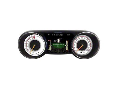 US Speedo Daytona Edition Gauge Face; MPH; White (20-24 Jeep Gladiator JT Sport)